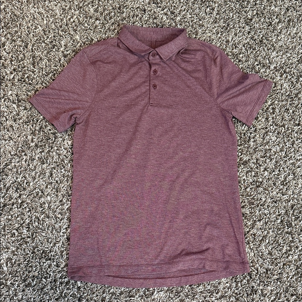 lululemon athletica Men's Heather Maroon Polo